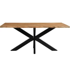 Mangohoutonline Acaciahouten Eettafel Edge Rechthoek 180x100 cm Mahom