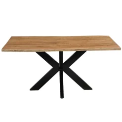 Mangohoutonline Acaciahouten Eettafel Edge Rechthoek 160x90 cm Mahom