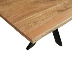 Mangohoutonline Acaciahouten Eettafel Edge Rechthoek 160x90 cm Mahom