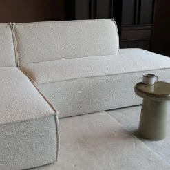 Mangohoutonline Bank Enzo 3-zits Links Bouclé Beige PEPP