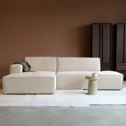 Mangohoutonline Bank Enzo 3-zits Links Zand PEPP