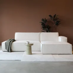 Mangohoutonline Bank Enzo 3-zits Rechts Bouclé Beige PEPP