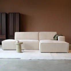 Mangohoutonline Bank Enzo 3-zits Rechts Zand PEPP