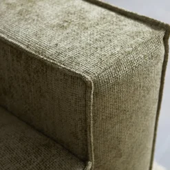 Mangohoutonline Bank River 3-zits Chaise Links Groen PEPP