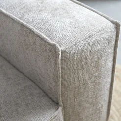 Mangohoutonline Bank River 3-zits Chaise Links Crème PEPP