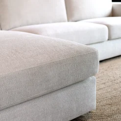 Mangohoutonline Bank Uno 3-zits Links Geweven Ivoor PEPP