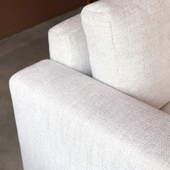 Mangohoutonline Bank Uno 3-zits Rechts Geweven Ivoor PEPP