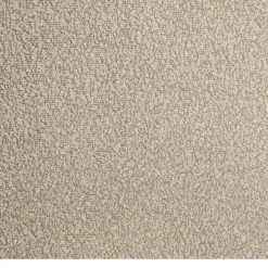 Mangohoutonline Eetkamerstoel Lille Zand Bouclé stof met zwart onderstel Mahom