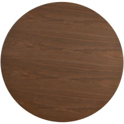 Mangohoutonline Eettafel Adelaide rond 120 cm Walnoot Mahom