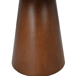 Mangohoutonline Eettafel Adelaide rond 120 cm Donker Walnoot Mahom