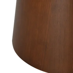 Mangohoutonline Eettafel Adelaide rond 120 cm Donker Walnoot Mahom