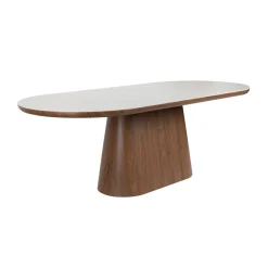 Mangohoutonline Eettafel Alma Ovaal Walnoot Jacob Jenzens