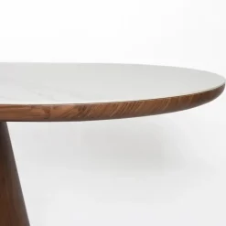 Mangohoutonline Eettafel Alma Ovaal Walnoot Jacob Jenzens