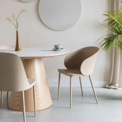 Mangohoutonline Eettafel Alma Rond Eiken Jacob Jenzens