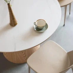 Mangohoutonline Eettafel Alma Rond Eiken Jacob Jenzens