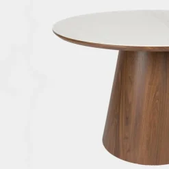 Mangohoutonline Eettafel Alma Rond Walnoot Jacob Jenzens