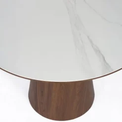 Mangohoutonline Eettafel Alma Rond Walnoot Jacob Jenzens