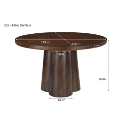 Mangohoutonline Eettafel Brix Clubs 130 cm