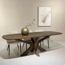 Mangohoutonline Eettafel Brix Montreaux Brown 220 cm