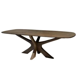 Mangohoutonline Eettafel Brix Montreaux Brown 220 cm