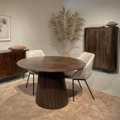 Mangohoutonline Eettafel Salvator Walnut 130 cm