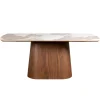 Mangohoutonline Eettafel Santiago Woodvineer 200 cm Bruin Mahom