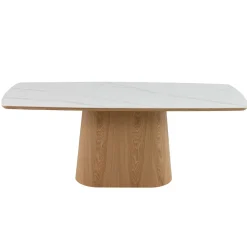 Mangohoutonline Eettafel Santiago Woodvineer 200 cm Mahom