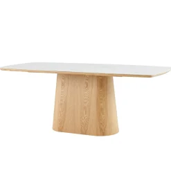 Mangohoutonline Eettafel Santiago Woodvineer 200 cm Mahom