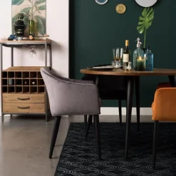 Mangohoutonline Fauteuil Astrid Grijs Jacob Jenzens