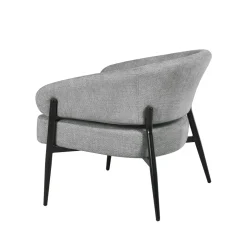 Mangohoutonline Fauteuil Lappi Grijs Mahom