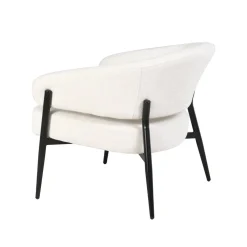 Mangohoutonline Fauteuil Lappi Wit Mahom