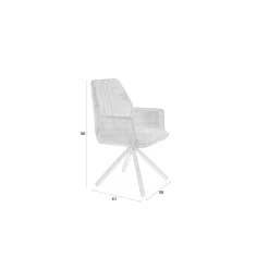 Mangohoutonline Fauteuil Lars Houtkleur Jacob Jenzens
