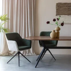 Mangohoutonline Fauteuil Sven Beige/Bruin Jacob Jenzens