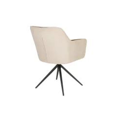 Mangohoutonline Fauteuil Sven Beige/Bruin Jacob Jenzens
