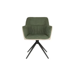 Mangohoutonline Fauteuil Sven Beige/Groen Jacob Jenzens