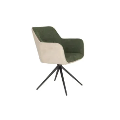 Mangohoutonline Fauteuil Sven Beige/Groen Jacob Jenzens