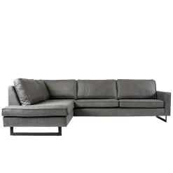 Mangohoutonline Hoekbank Barcelona 4-zits Links Antraciet Mahom