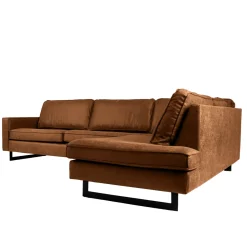 Mangohoutonline Hoekbank Barcelona 4-zits Rechts Cognac Mahom