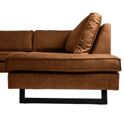 Mangohoutonline Hoekbank Barcelona 4-zits Rechts Cognac Mahom