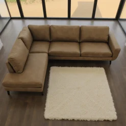 Mangohoutonline Hoekbank Bonanza 4-zits Links Bruin