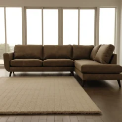 Mangohoutonline Hoekbank Bonanza 4-zits Rechts Bruin