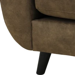 Mangohoutonline Hoekbank Bonanza 4-zits Rechts Bruin