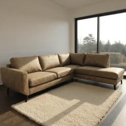 Mangohoutonline Hoekbank Bonanza 4-zits Rechts Bruin