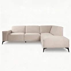 Mangohoutonline Hoekbank Brooklyn 4-zits Rechts Beige Mahom