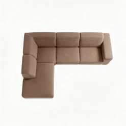 Mangohoutonline Hoekbank Isabel 4-zits Links Taupe Mahom