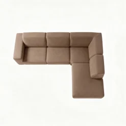 Mangohoutonline Hoekbank Isabel 4-zits Rechts Taupe Mahom