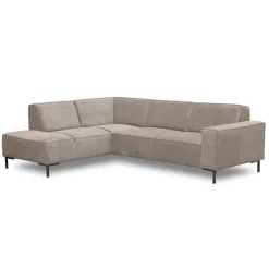 Mangohoutonline Hoekbank Madrid 4-zits Links Stone Mahom