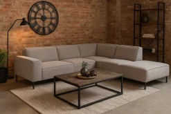 Mangohoutonline Hoekbank Madrid 4-zits Rechts Stone Mahom