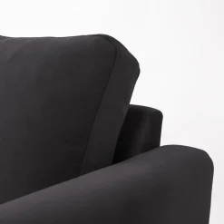 Mangohoutonline Hoekbank Malaga 4-zits Rechts Antraciet Mahom