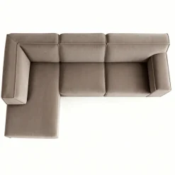 Mangohoutonline Hoekbank Milo 4-zits Links Taupe Mahom